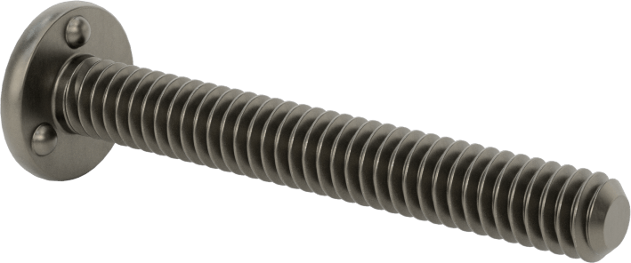 Kaynaklı Saplamalar, Çelik, 1/4"-20 Diş Boyutu, 2" Uzunluk, 0,575" Taban Çapı