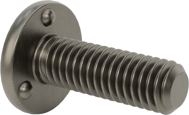 Kaynaklı Saplamalar, Çelik, 3/8"-16 Diş Boyutu, 1-1/4" Uzunluk, 0,880" Taban Çapı