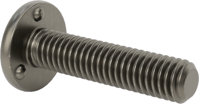 Kaynaklı Saplamalar, Çelik, 3/8"-16 Diş Boyutu, 1-3/4" Uzunluk, 0,880" Taban Çapı