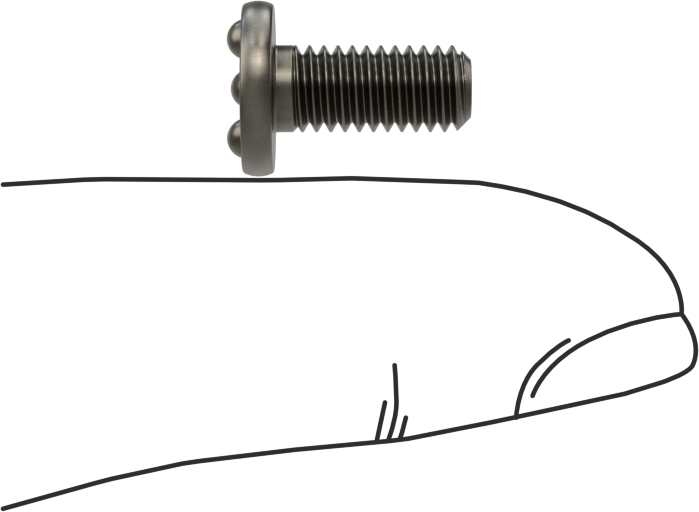 Kaynaklı Saplamalar, Çelik, 10-32 Diş Boyutu, 1/2" Uzunluk, 0,385" Taban Çapı