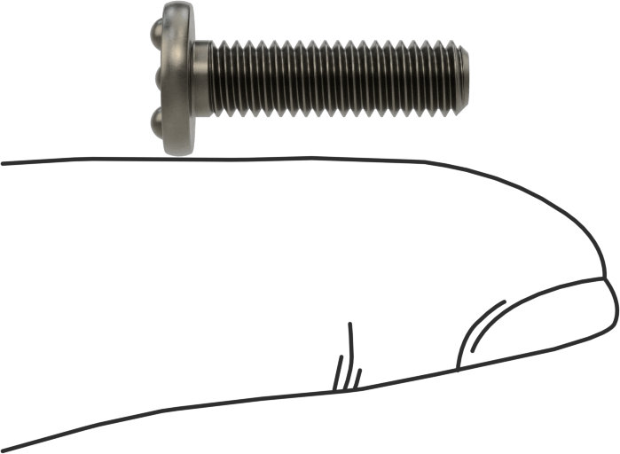 Kaynaklı Saplamalar, Çelik, 10-32 Diş Boyutu, 3/4" Uzunluk, 0,385" Taban Çapı