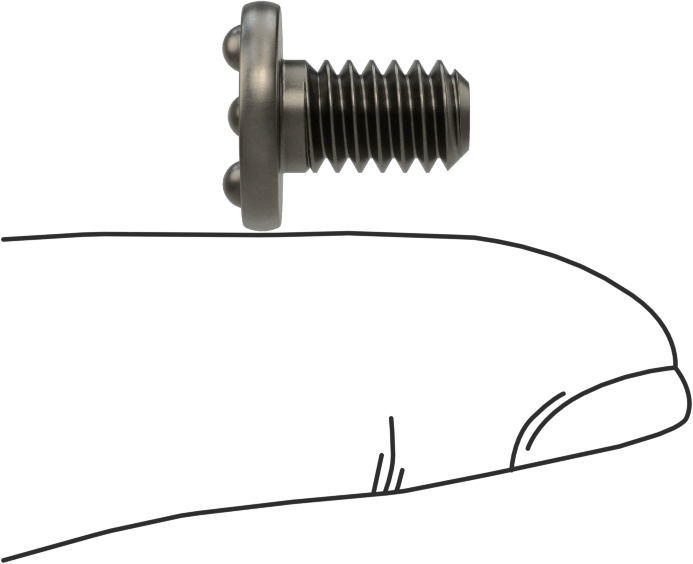 Kaynaklı Saplamalar, Çelik, 1/4"-20 Diş Boyutu, 1/2" Uzunluk, 0,510" Taban Çapı
