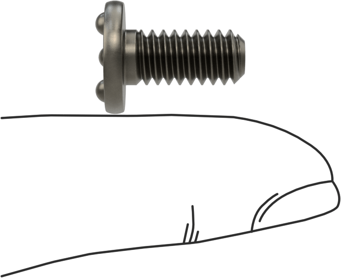 Kaynaklı Saplamalar, Çelik, 1/4"-20 Diş Boyutu, 5/8" Uzunluk, 0,510" Taban Çapı
