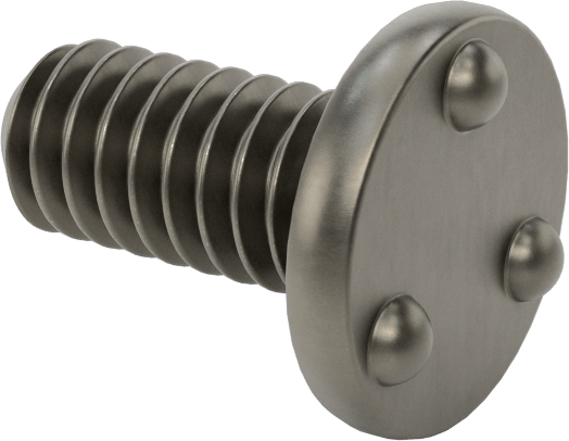 Kaynaklı Saplamalar, Çelik, 1/4"-20 Diş Boyutu, 5/8" Uzunluk, 0,510" Taban Çapı