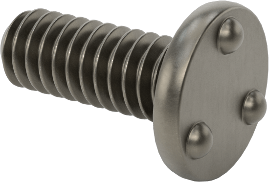 Kaynaklı Saplamalar, Çelik, 1/4"-20 Diş Boyutu, 3/4" Uzunluk, 0,510" Taban Çapı