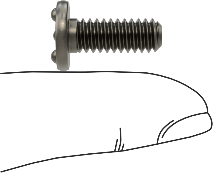 Kaynaklı Saplamalar, Çelik, 1/4"-20 Diş Boyutu, 3/4" Uzunluk, 0,510" Taban Çapı