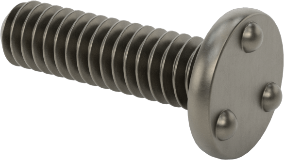 Kaynaklı Saplamalar, Çelik, 1/4"-20 Diş Boyutu, 1" Uzunluk, 0,510" Taban Çapı