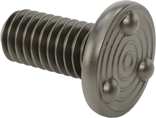 Kaynaklı Saplamalar, Çelik, M4 Diş Boyutu, 10 mm Uzunluk, 8 mm Taban Çapı