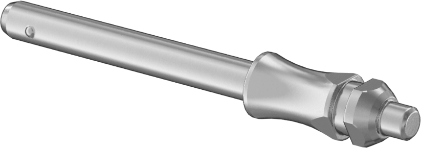 Dar Alanlar için Kilitli Hızlı Açma Pimi, 6 mm Çap, 40 mm Kullanılabilir Uzunluk