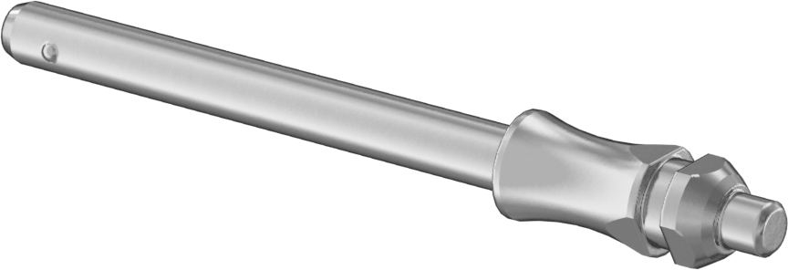 Dar Alanlar için Kilitli Hızlı Açma Pimi, 6 mm Çap, 50 mm Kullanılabilir Uzunluk
