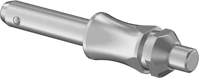 Dar Alanlar için Kilitli Hızlı Açma Pimi, 8 mm Çap, 25 mm Kullanılabilir Uzunluk