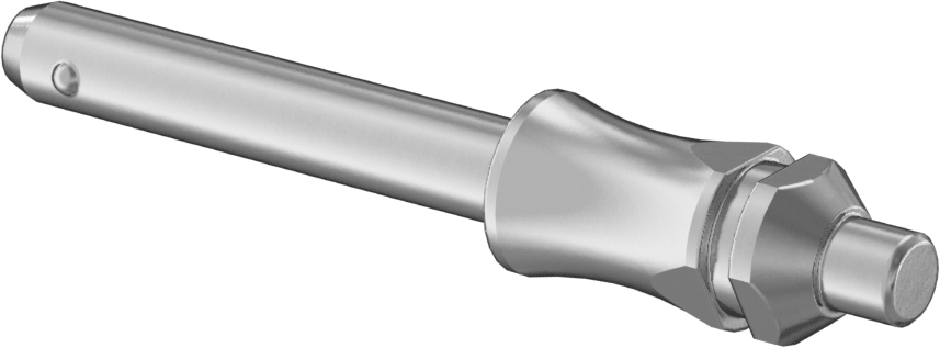 Dar Alanlar için Kilitli Hızlı Açma Pimi, 8 mm Çap, 40 mm Kullanılabilir Uzunluk