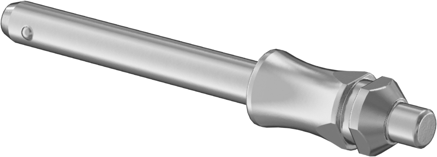 Dar Alanlar için Kilitli Hızlı Açma Pimi, 8 mm Çap, 50 mm Kullanılabilir Uzunluk