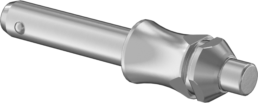 Dar Alanlar için Kilitli Hızlı Açma Pimi, 12 mm Çap, 40 mm Kullanılabilir Uzunluk