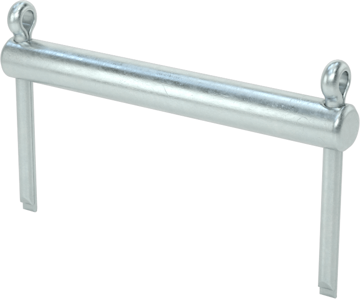 Başsız Çatal Pim, 3/16" Çap, 1-1/2" Kullanılabilir Uzunluk
