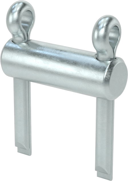 Başsız Çatal Pim, 1/4" Çap, 1/2" Kullanılabilir Uzunluk