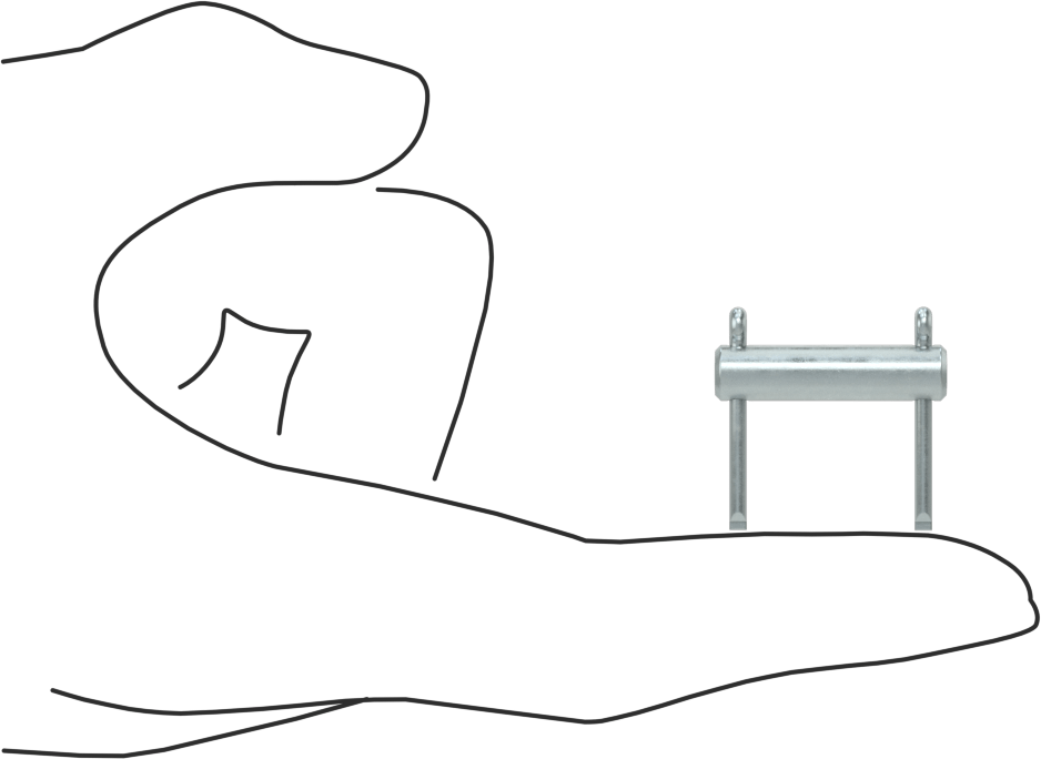 Başsız Çatal Pim, 1/4" Çap, 3/4" Kullanılabilir Uzunluk