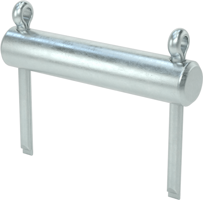 Başsız Çatal Pim, 1/4" Çap, 1" Kullanılabilir Uzunluk