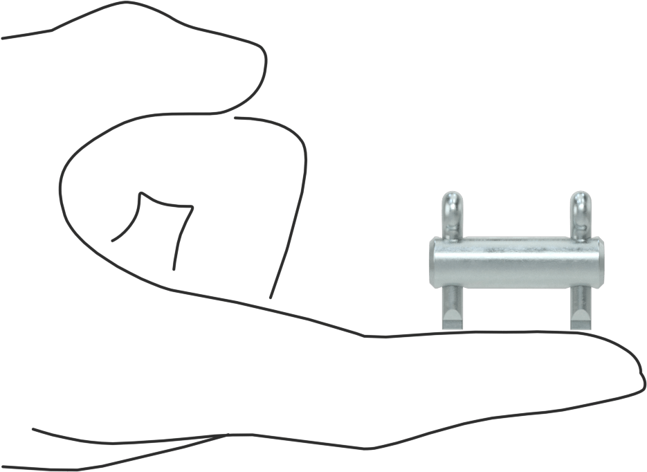 Başsız Çatal Pim, 3/8" Çap, 3/4" Kullanılabilir Uzunluk