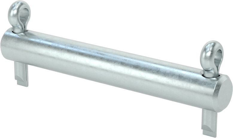 Başsız Çatal Pim, 3/8" Çap, 2-1/4" Kullanılabilir Uzunluk