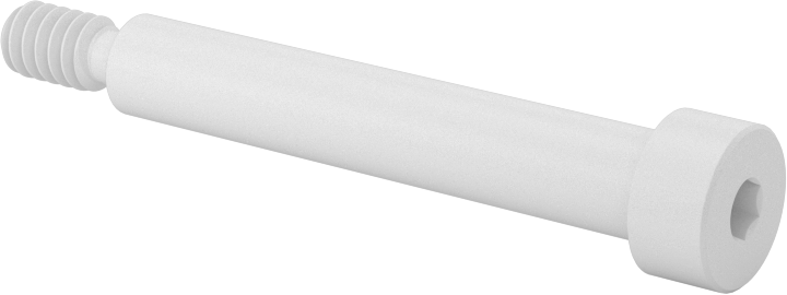 Naylon Omuzlu Vidalar, 1/4" Omuz Çapı, 1-1/2" Omuz Uzunluğu, 10-24 Diş