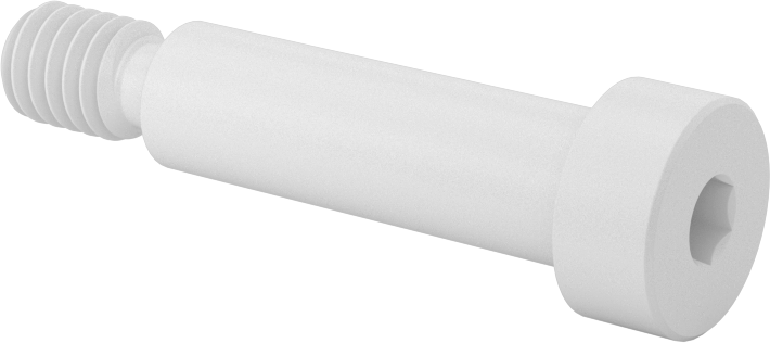 Naylon Omuzlu Vidalar, 3/8" Omuz Çapı, 1-1/4" Omuz Uzunluğu, 5/16"-18 Diş