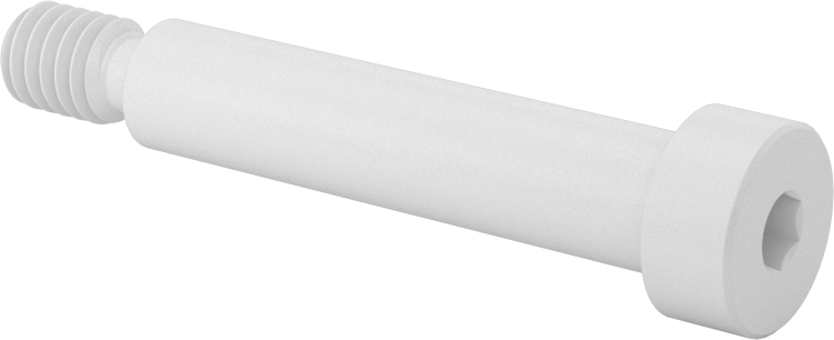 Naylon Omuzlu Vidalar, 3/8" Omuz Çapı, 1-3/4" Omuz Uzunluğu, 5/16"-18 Diş