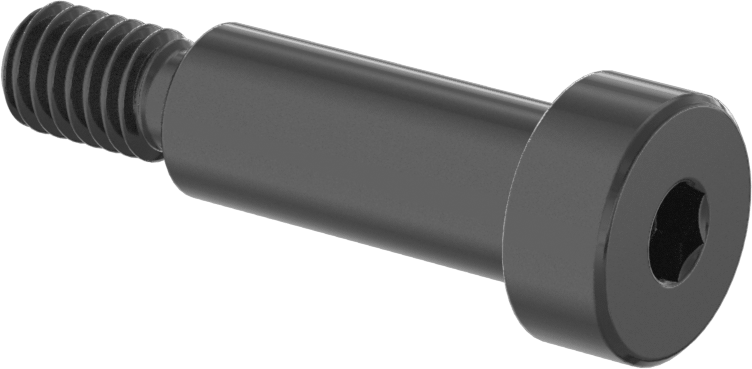 Naylon Omuzlu Vidalar, 1/2" Omuz Çapı, 1-1/4" Omuz Uzunluğu, 3/8"-16 Diş