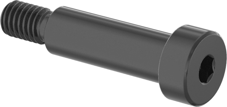 Naylon Omuzlu Vidalar, 1/2" Omuz Çapı, 1-1/2" Omuz Uzunluğu, 3/8"-16 Diş