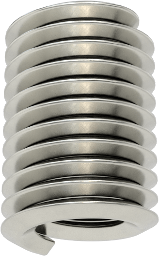 Helisel Ek Parça, Nitronic 60 Paslanmaz Çelik, M4 x 0,7 mm Diş Boyutu, 8 mm Uzunluk