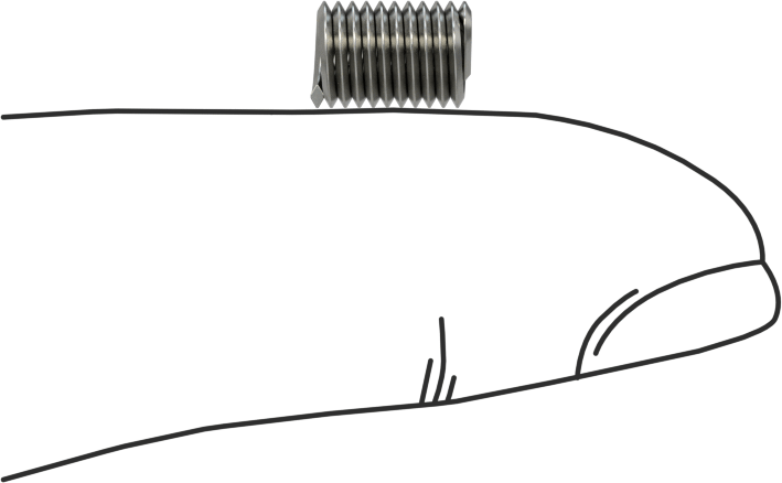 Helisel Ek Parça, Nitronic 60 Paslanmaz Çelik, M4 x 0,7 mm Diş Boyutu, 8 mm Uzunluk