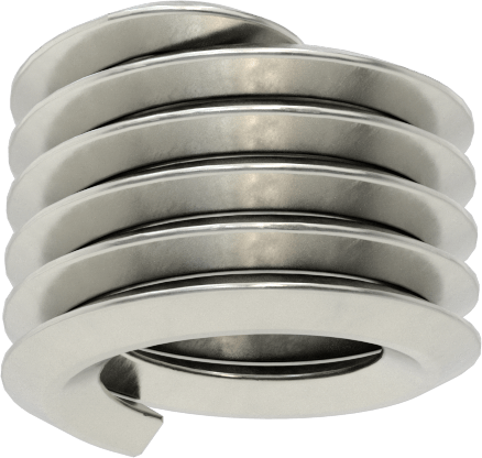 Helisel Ek Parça, Nitronic 60 Paslanmaz Çelik, M5 x 0,8 mm Diş Boyutu, 5 mm Uzunluk