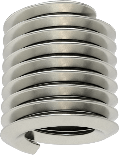 Helisel Ek Parça, Nitronic 60 Paslanmaz Çelik, M5 x 0,8 mm Diş Boyutu, 7,5 mm Uzunluk
