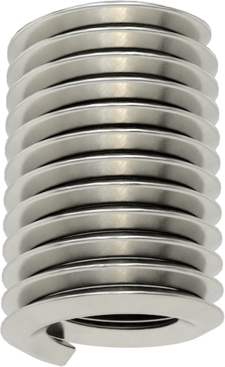 Helisel Ek Parça, Nitronic 60 Paslanmaz Çelik, M5 x 0,8 mm Diş Boyutu, 10 mm Uzunluk