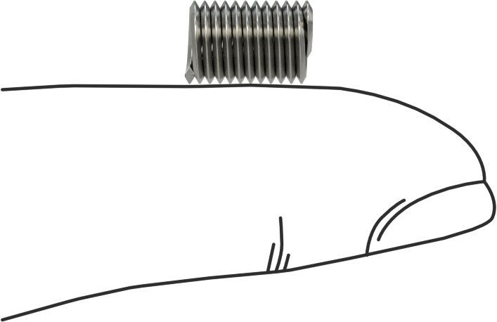 Helisel Ek Parça, Nitronic 60 Paslanmaz Çelik, M5 x 0,8 mm Diş Boyutu, 10 mm Uzunluk