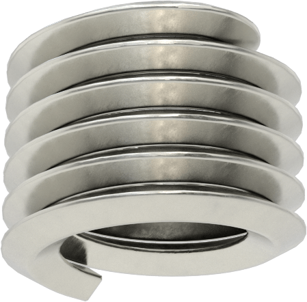 Helisel Ek Parça, Nitronic 60 Paslanmaz Çelik, M8 x 1,25 mm Diş Boyutu, 8 mm Uzunluk