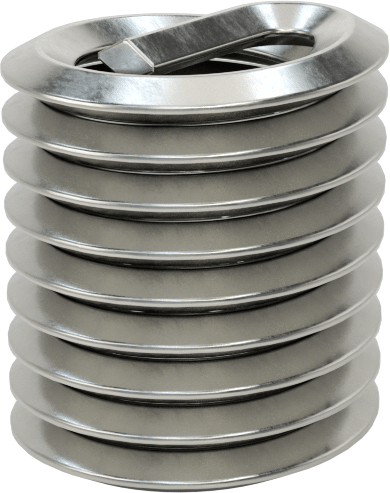 Helisel Ek Parça, Nitronic 60 Paslanmaz Çelik, M8 x 1,25 mm Diş Boyutu, 12 mm Uzunluk