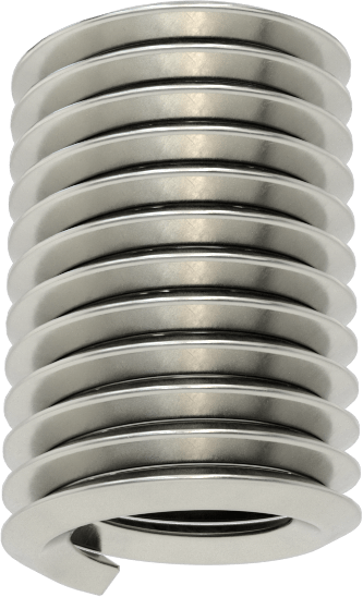 Helisel Ek Parça, Nitronic 60 Paslanmaz Çelik, M8 x 1,25 mm Diş Boyutu, 16 mm Uzunluk