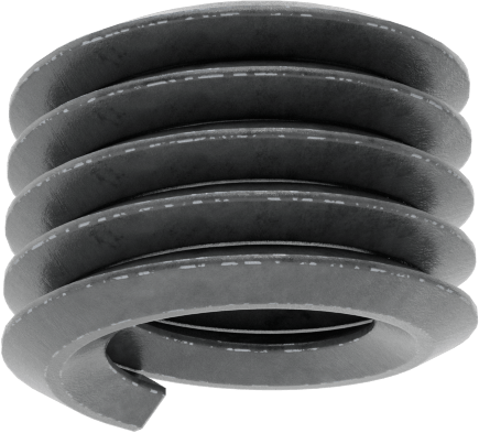 Helisel Ek Parça, Yağlanmış 18-8 Paslanmaz Çelik, M4 x 0,7 mm Diş Boyutu, 4 mm Uzunluk