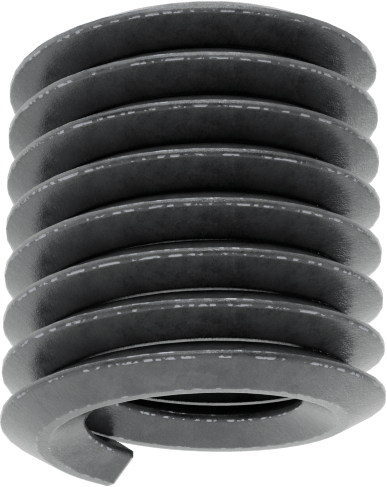 Helisel Ek Parça, Yağlanmış 18-8 Paslanmaz Çelik, M4 x 0,7 mm Diş Boyutu, 6 mm Uzunluk