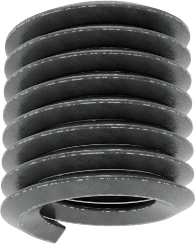 Helisel Ek Parça, Yağlanmış 18-8 Paslanmaz Çelik, M6 x 1 mm Diş Boyutu, 9 mm Uzunluk