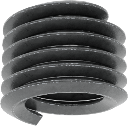 Helisel Ek Parça, Yağlanmış 18-8 Paslanmaz Çelik, M8 x 1,25 mm Diş Boyutu, 8 mm Uzunluk