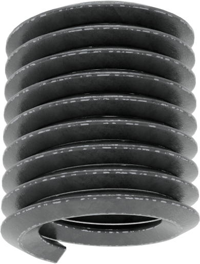 Helisel Ek Parça, Yağlanmış 18-8 Paslanmaz Çelik, M8 x 1,25 mm Diş Boyutu, 12 mm Uzunluk