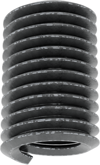 Helisel Ek Parça, Yağlanmış 18-8 Paslanmaz Çelik, M8 x 1,25 mm Diş Boyutu, 16 mm Uzunluk