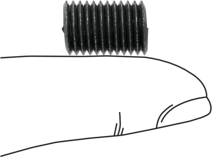 Helisel Ek Parça, Yağlanmış 18-8 Paslanmaz Çelik, M8 x 1,25 mm Diş Boyutu, 16 mm Uzunluk