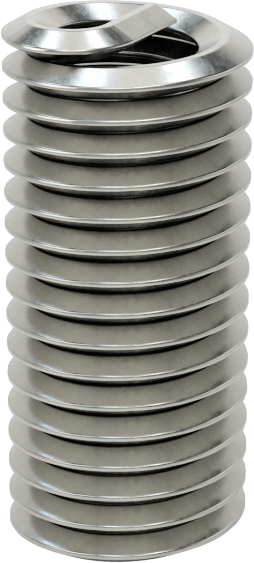 Helisel Ek Parça, Parçacık İçermeyen Ortamlar için, Paslanmaz Çelik, M4 x .7mm, 12 mm Uzunluk