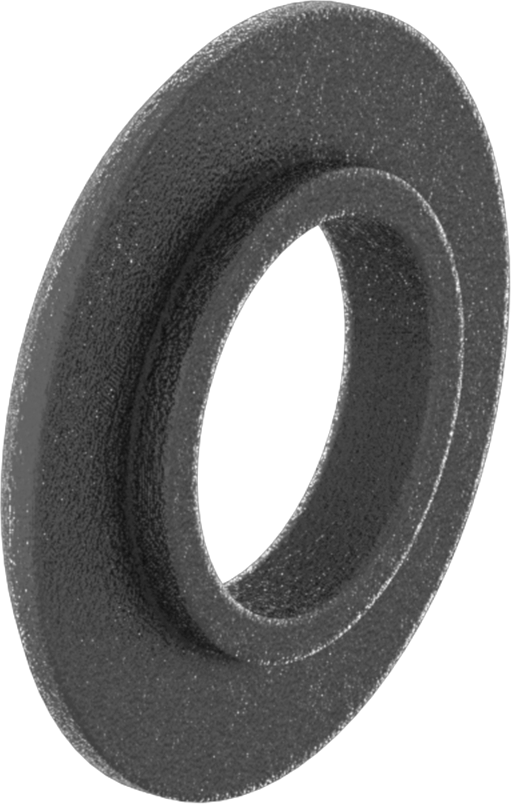 Sert Elyaf Düz Kenarlı Yalıtım Manşonu, 1/4" Vida Boyutu için, 0.254" ID, 0.500" OD