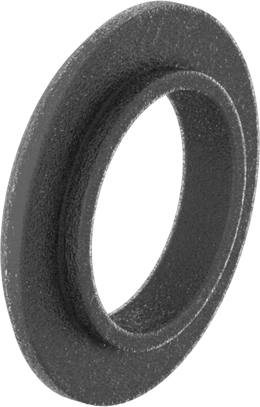 Sert Elyaf Düz Kenarlı Yalıtım Manşonu, 3/8" Vida Boyutu için, 0.380" ID, 0.625" OD
