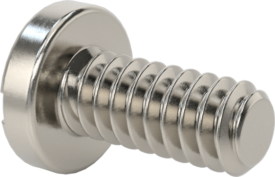 316 Paslanmaz Çelik Silindir Başlı Oluklu Vidalar, 4-40 Diş, 1/4" Uzunluk