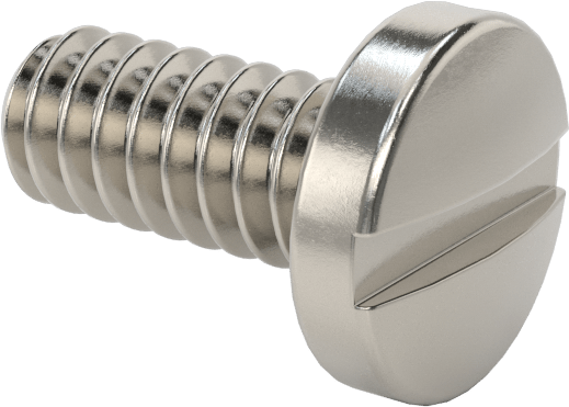 316 Paslanmaz Çelik Silindir Başlı Oluklu Vidalar, 4-40 Diş, 1/4" Uzunluk